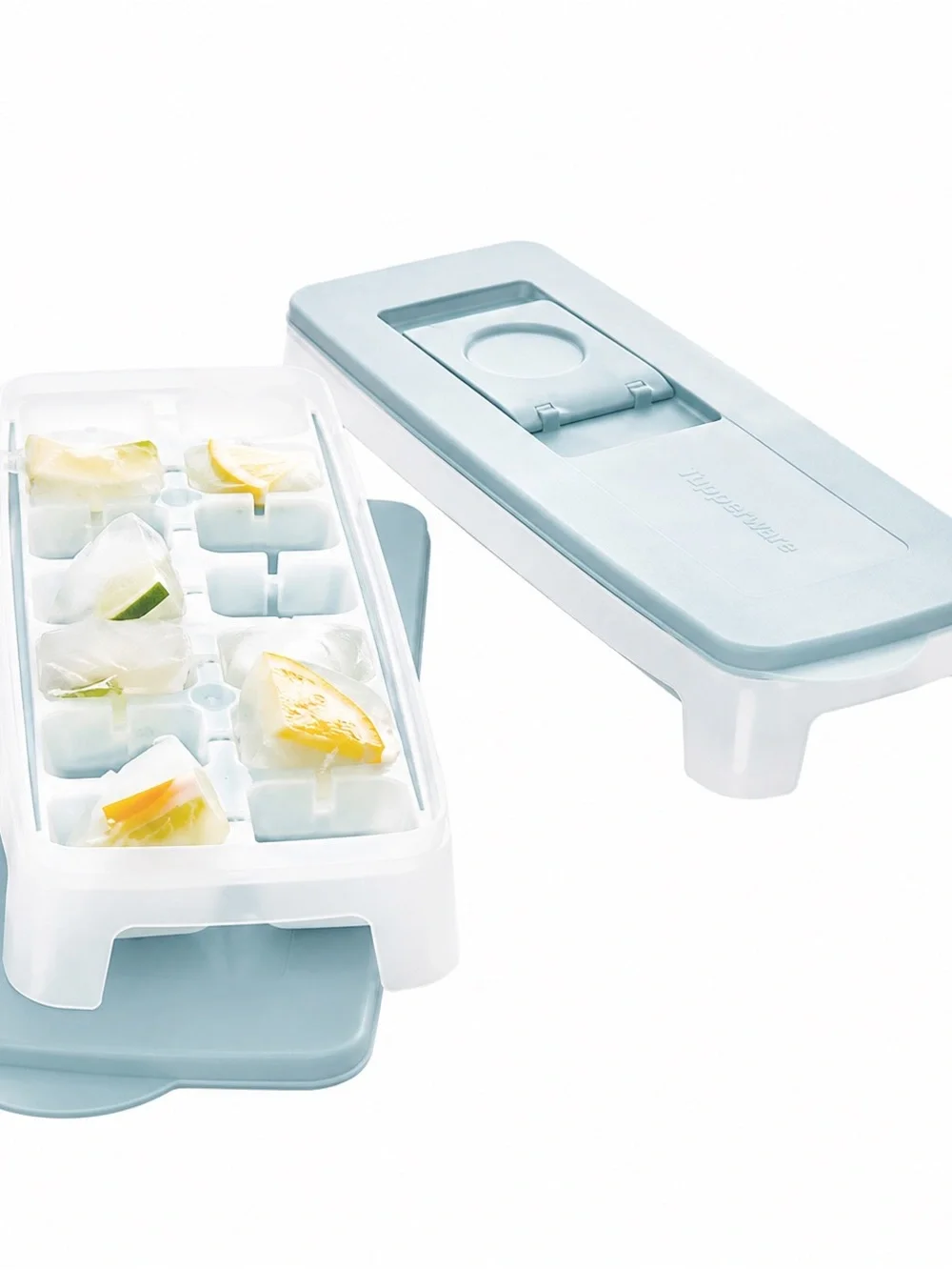 Tupperware Fresh N Pure Ice Cube Trays Flip Ice Cube Color Seal New Teal